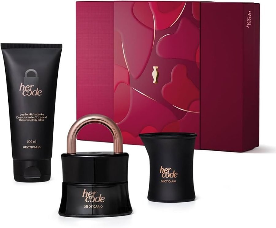 KIT HER CODE (LOÇÃO, PERFUME E VELA)