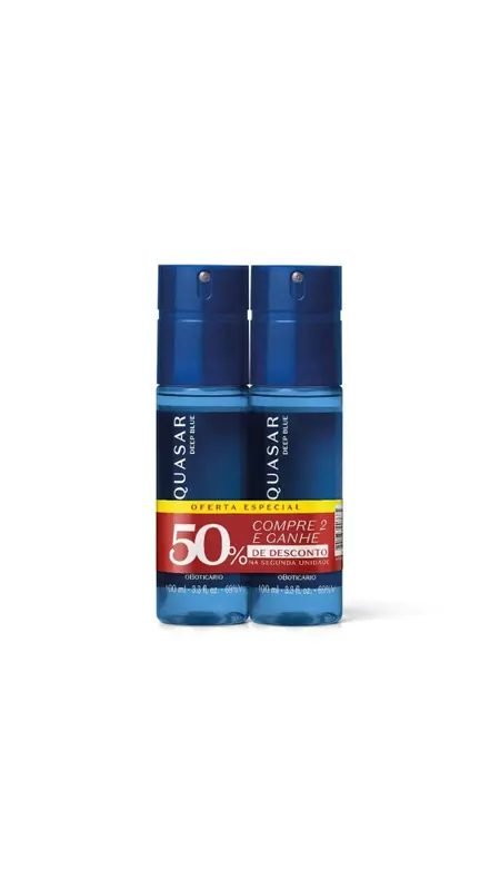 COMBO DESODORANTE QUASAR DEEP BLUE