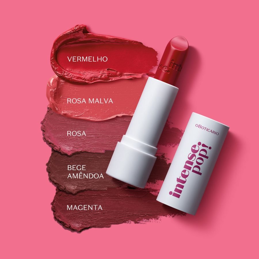 BATOM INTENSE POP CREMOSO ROSA