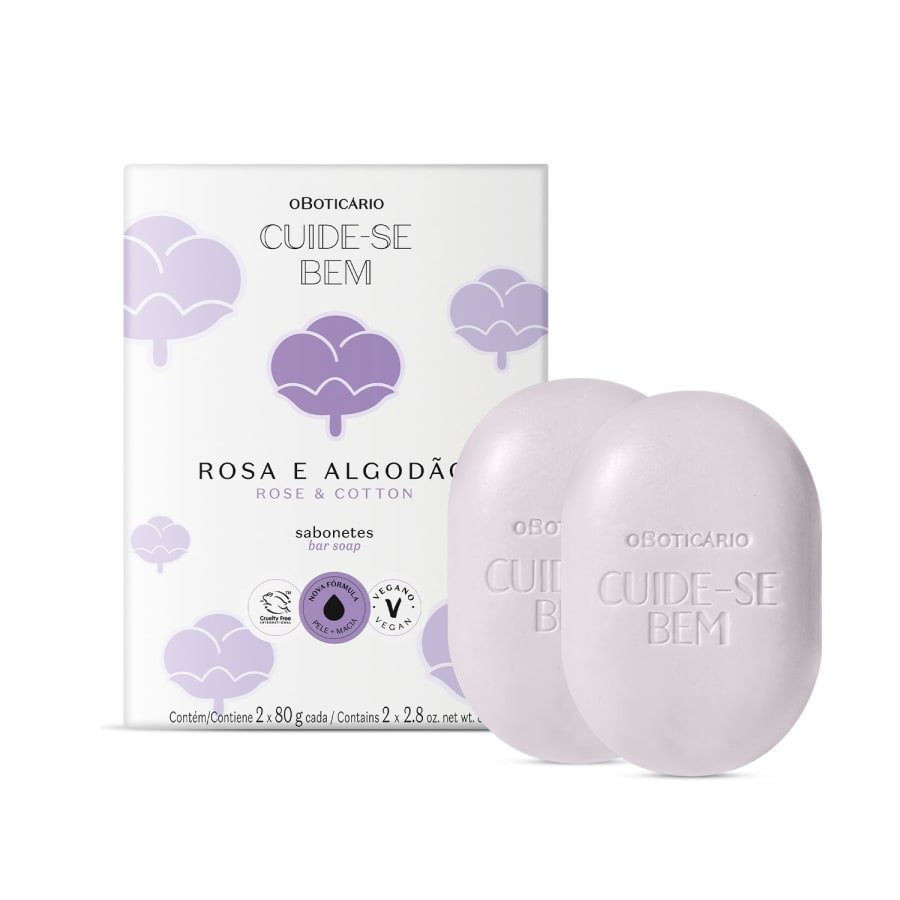 SABONETE ROSA E ALGODÃO