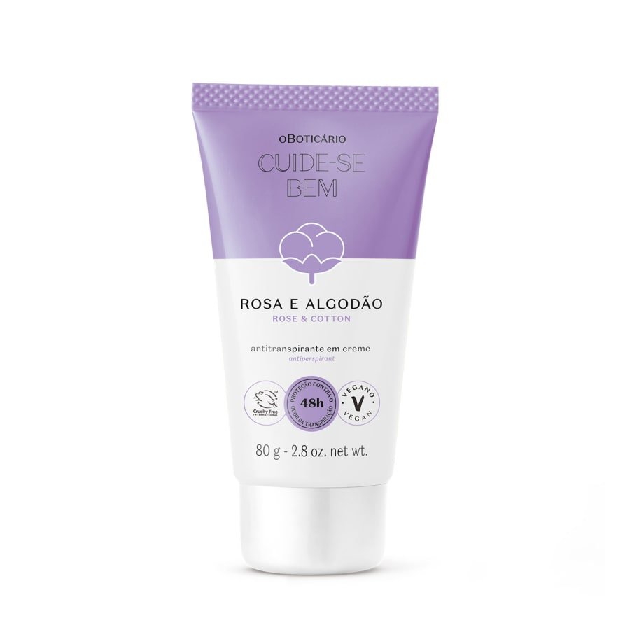 ANTITRANSPIRANTE CREME ROSA E ALGODÃO