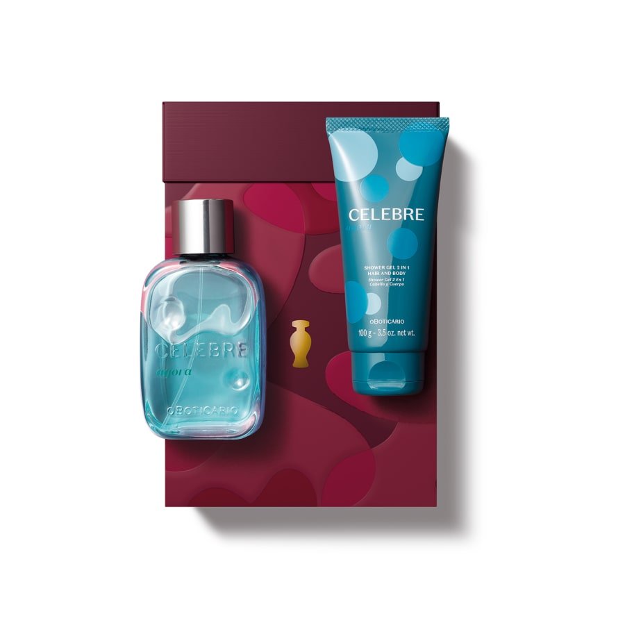 KIT CELEBRE AGORA MASCULINO COLONIA + CREME PRÉ E PÓS BARBA
